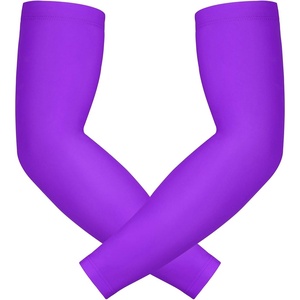 image:imageHDE Arm Sleeves for Men Women Sports Compression Sleeve UV Protection Cooling Arm Cover Basketball Baseball Football PairPurple