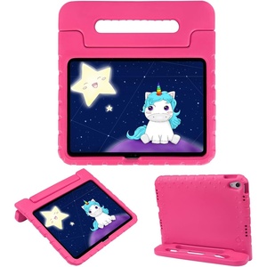 image:imageHDE Kids Case for iPad 10th Gen 11th Gen 109 inch Shockproof Cover with Pencil Holder Anti Slip Handle Multi Angle Viewing BlackHot Pink