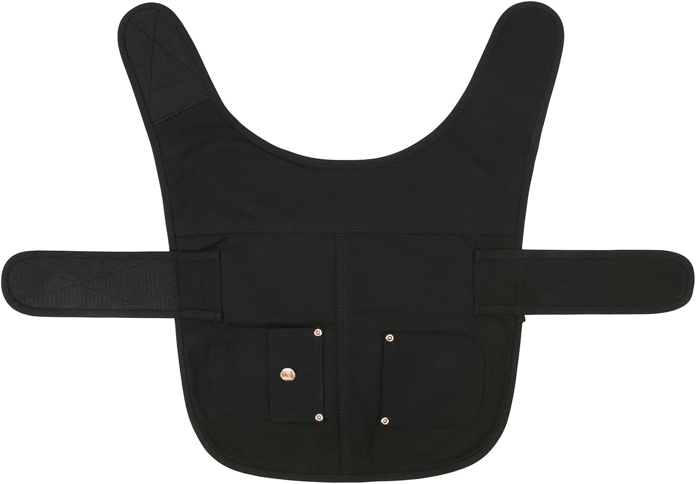 image:imageHDE Canvas Dog Vest Waterproof Jacket Cold Weather Coats for SXL Dogs Black SBlack