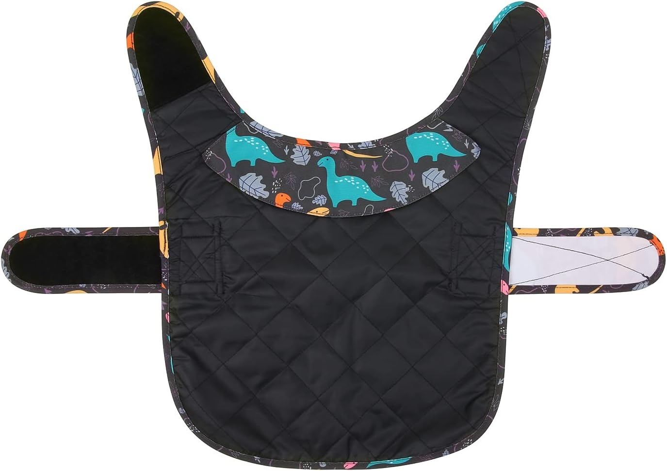 image:imageHDE Canvas Dog Vest Waterproof Jacket Cold Weather Coats for SXL Dogs Black SDinosaurs
