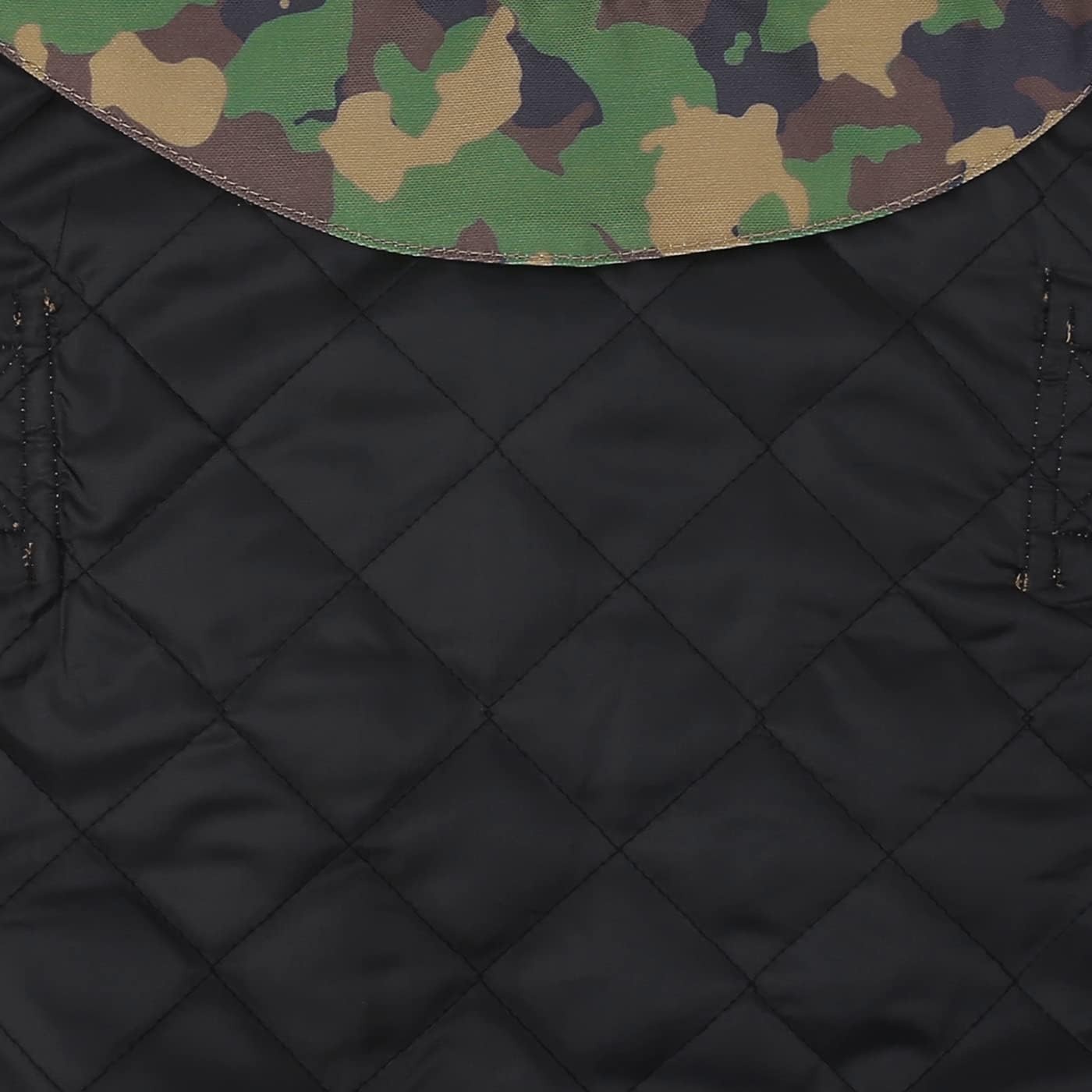image:imageHDE Canvas Dog Vest Waterproof Jacket Cold Weather Coats for SXL Dogs Black SDuck Camo