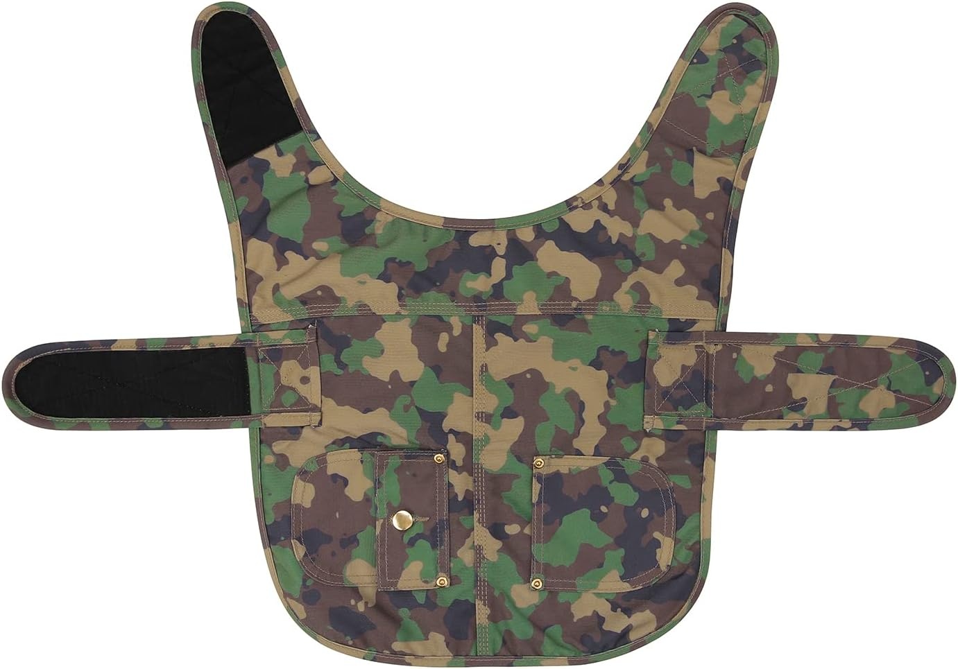 image:imageHDE Canvas Dog Vest Waterproof Jacket Cold Weather Coats for SXL Dogs Black SDuck Camo