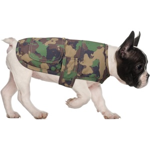 image:imageHDE Canvas Dog Vest Waterproof Jacket Cold Weather Coats for SXL Dogs Black  SDuck Camo