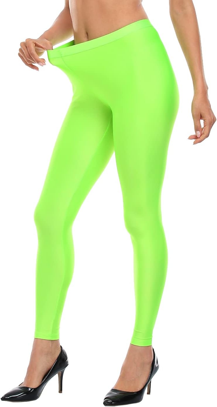 image:imageHDE Trendy Design Workout Leggings Fun Fashion Graphic Printed Cute PatternsNeon Green
