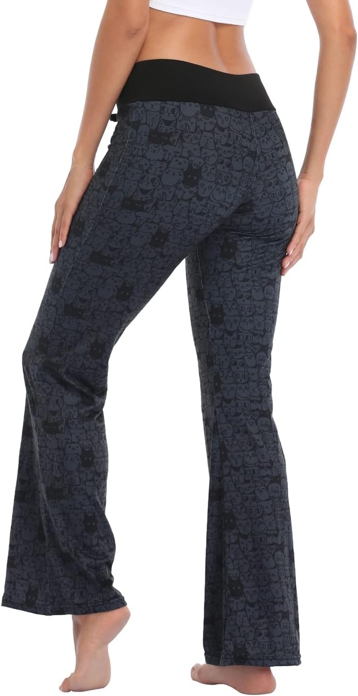 image:imageHDE Womens Pajama Pants Wide Leg Sleepwear Casual Loose Lounge Pant PJ BottomsA Thousand Cats