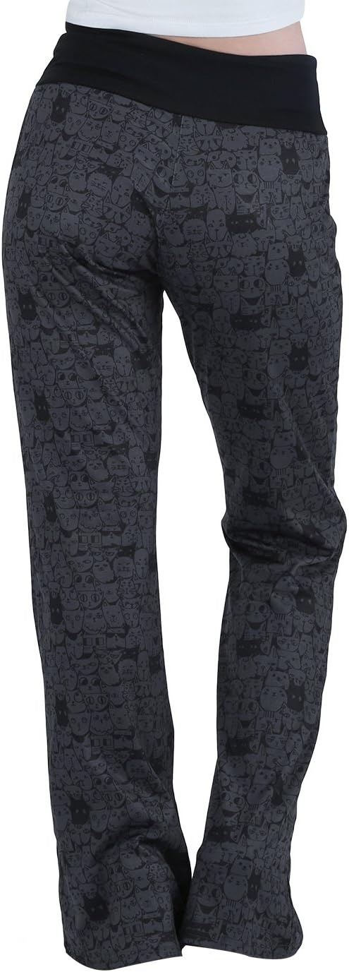 image:imageHDE Womens Pajama Pants Wide Leg Sleepwear Casual Loose Lounge Pant PJ BottomsA Thousand Cats