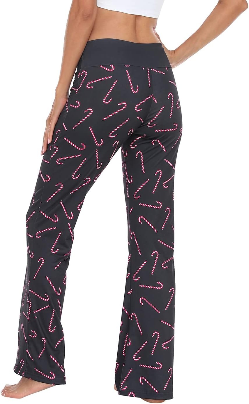 image:imageHDE Womens Pajama Pants Wide Leg Sleepwear Casual Loose Lounge Pant PJ BottomsCandy Canes