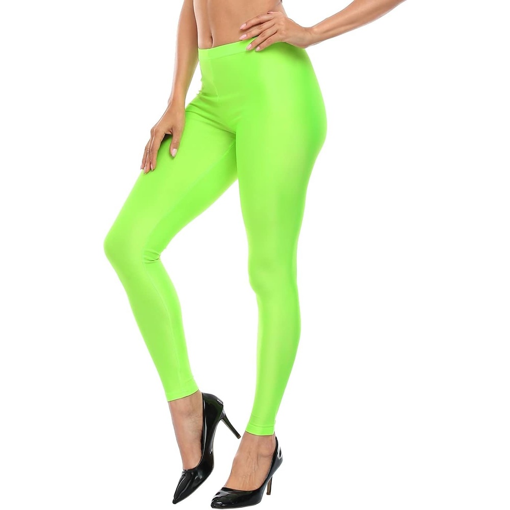 image:imageHDE Trendy Design Workout Leggings Fun Fashion Graphic Printed Cute PatternsNeon Green