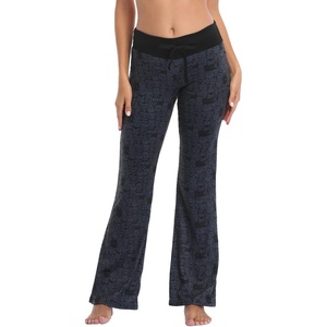 image:imageHDE Womens Pajama Pants Wide Leg Sleepwear Casual Loose Lounge Pant PJ BottomsA Thousand Cats