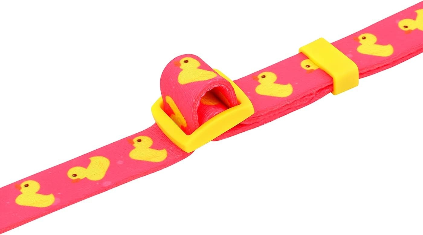image:imageHDE Nylon Dog Collar Adjustable Soft Puppy Collars for Small Medium Large Dogs Dinosaurs MDucks Pink